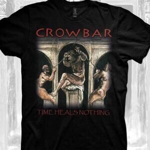 Black Gildan Crowbar Time Heals Nothing T-Shirt